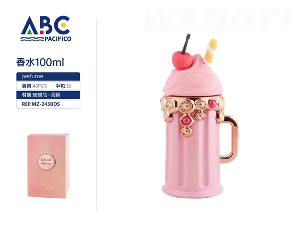 Perfume Island Breeze botella malteada rosa 100ml para mujer