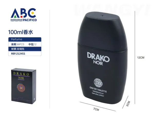 Perfume Drako Noir 100ml para hombre