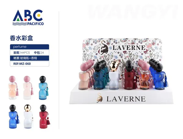 Set de perfumes mini Laverne surtidos con exhibidor x24
