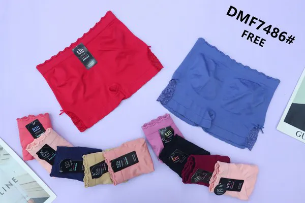 Bóxer sin costuras con detalle de encaje para mujer, paquete de 12