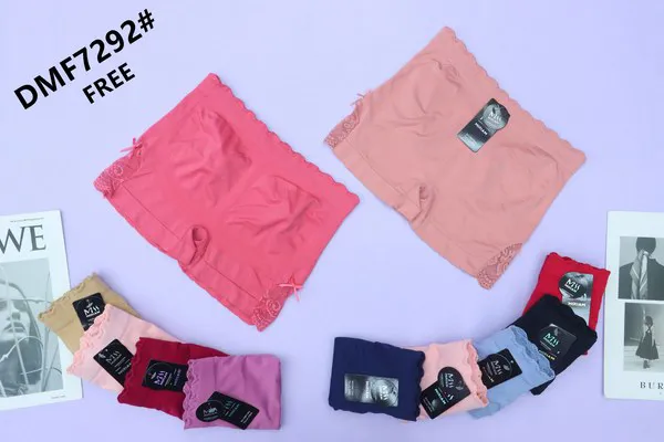 Bóxer sin costuras con moño y encaje para mujer, paquete de 12