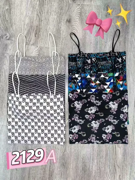 Top de tirantes delgados con estampados geométricos y florales para mujer, paquete de 12