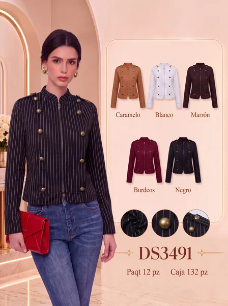 Chaqueta estilo militar