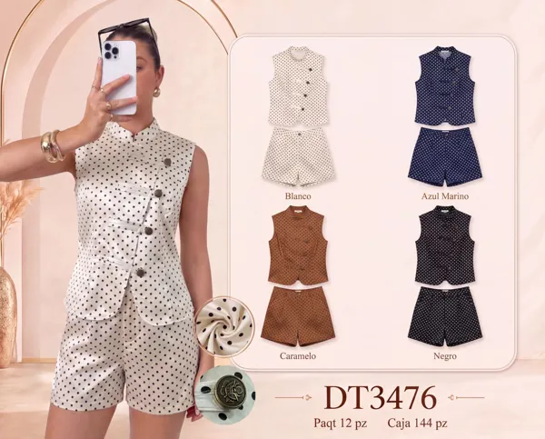 Conjunto de chaleco y short