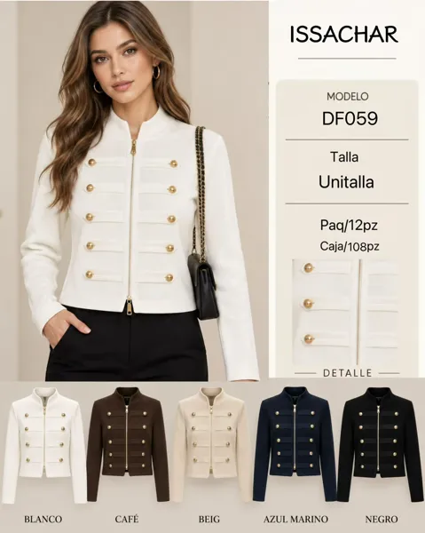 Chaqueta estilo militar