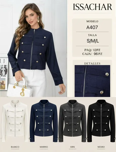 Chaqueta estilo militar