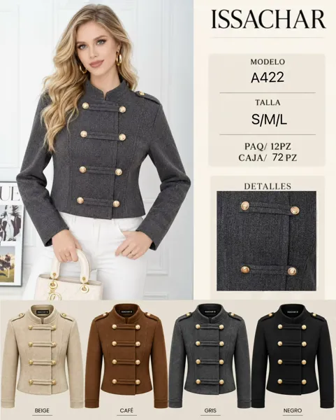 Chaqueta estilo militar