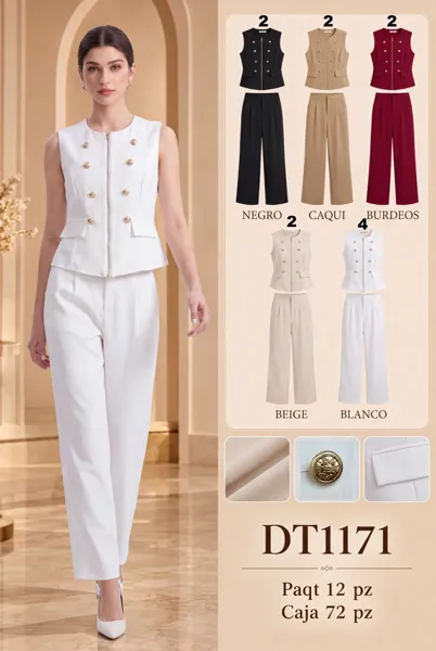 Conjunto de chaleco y pantalón