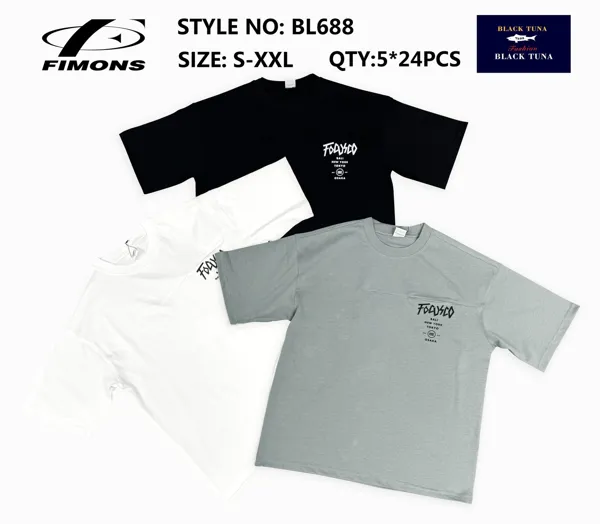 Playera oversize de manga corta estampado Focusco