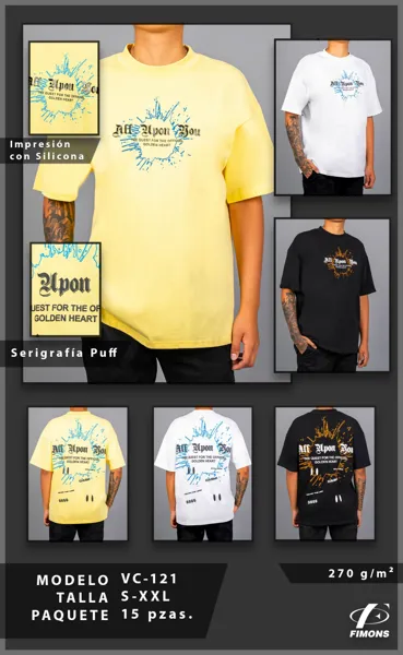 Playera oversize estampada All Upon You