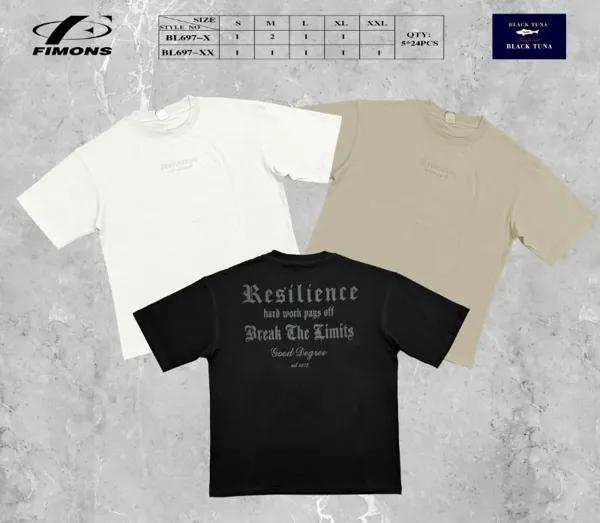 Playera oversize estampado Resilience