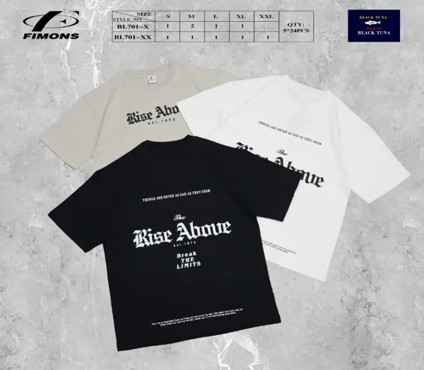 Playera oversize estampado gótico Rise Above