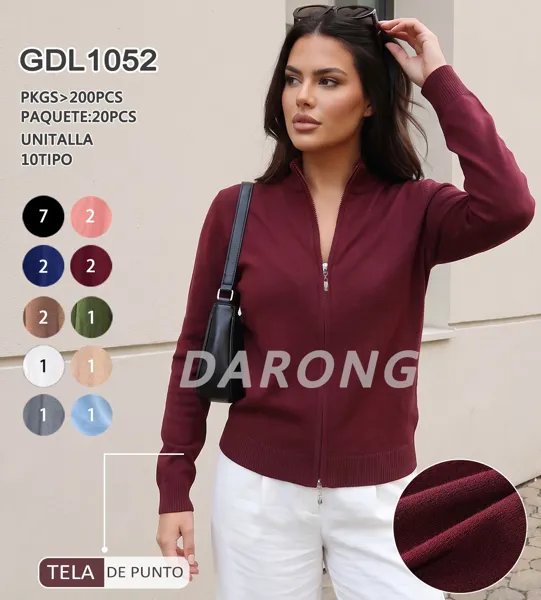 Chaqueta de punto con cremallera