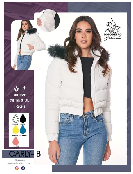 Chamarra acolchada con capucha