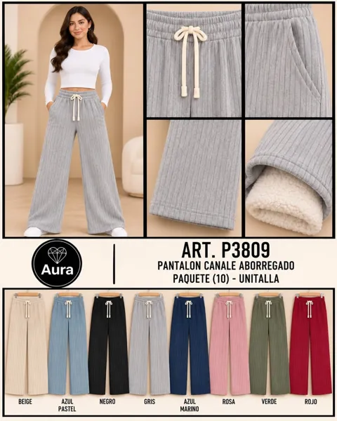 Pantalón canale aborregado