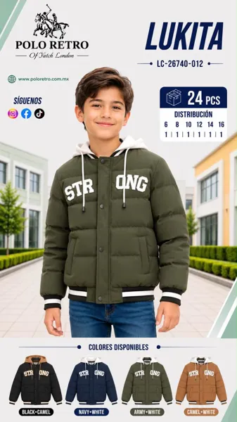 Chaqueta acolchada con capucha