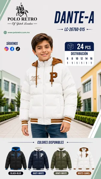 Chamarra acolchada con capucha