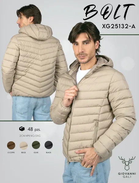 Chamarra acolchada con capucha