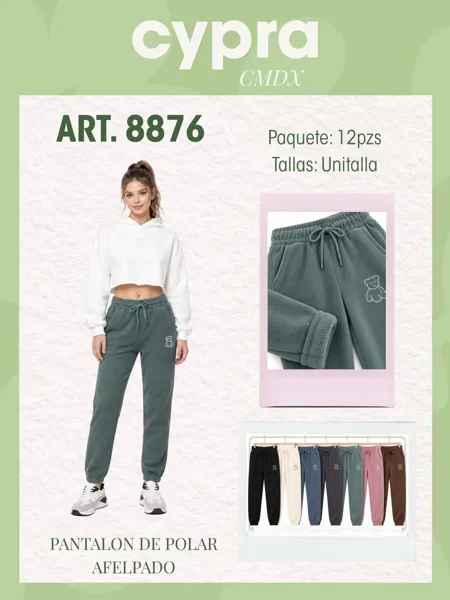 Pantalón de polar afelpado