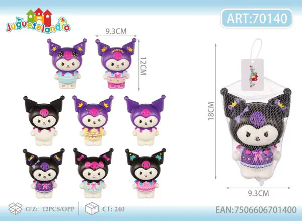 Juguete antiestrés squishy de Kuromi segunda edición de 12 cm