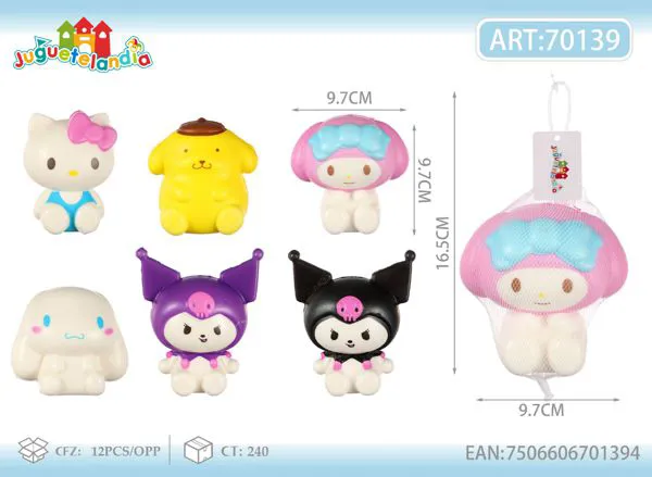 Juguete antiestrés squishy de personajes Sanrio clásicos de 11 cm