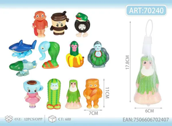 Juguete antiestrés squishy grande de 11-12 cm con personajes surtidos