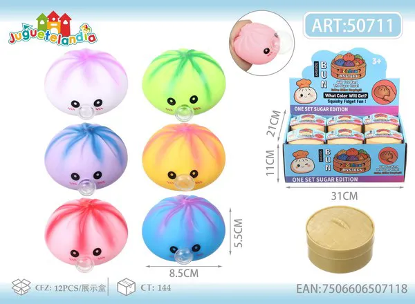 Bao antiestrés que hace burbujas, colores degradados de 8.5 cm
