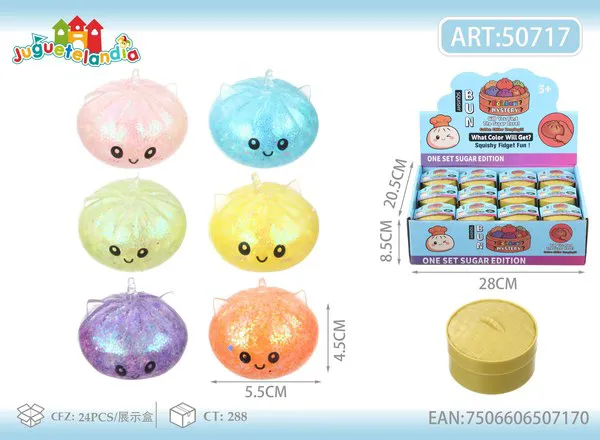Bao antiestrés de unicornio con bolitas de gel de 5.5 cm
