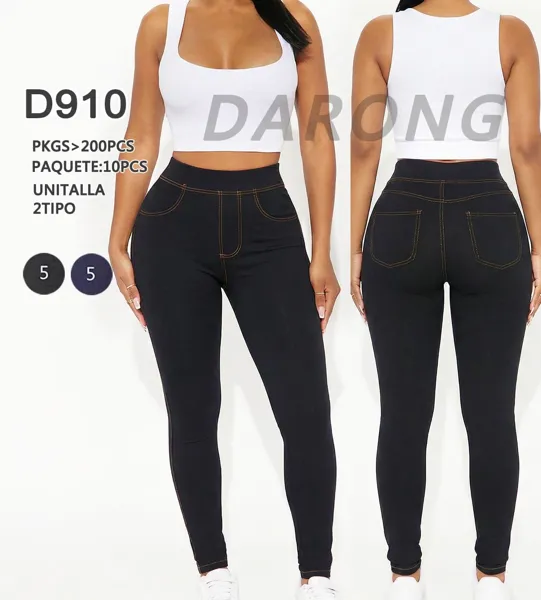 Leggings tipo mezclilla