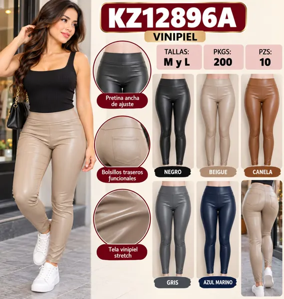 Pantalones de vinipiel