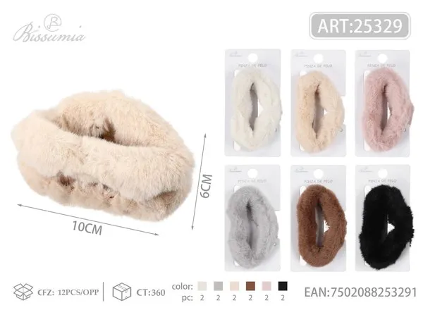 Pinza de cabello tipo garra de peluche en forma de nube 10 cm