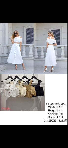 Conjunto de top y falda