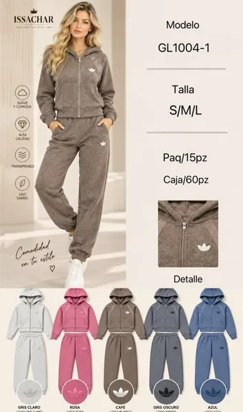 Conjunto deportivo con sudadera y pantalón