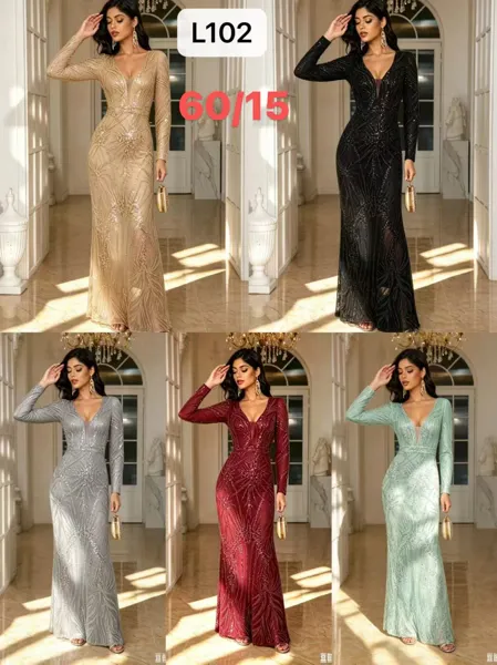 Vestido largo de noche