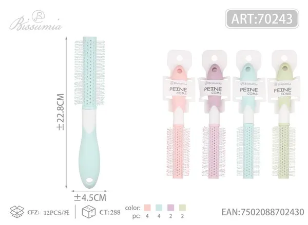 Cepillo redondo para rizar el cabello 22.8cm