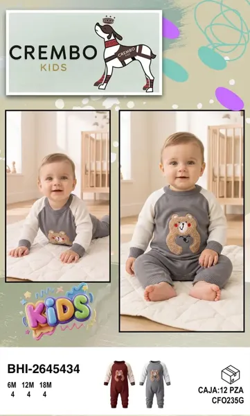 Mameluco con diseño de oso