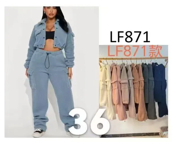 Conjunto de chaqueta y pantalones-LF871