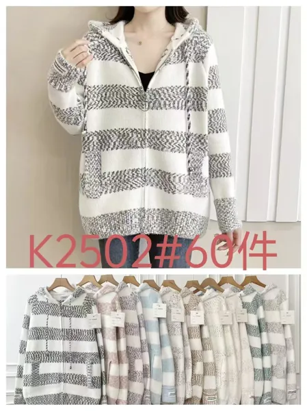 Suéter con capucha para mujer-K2502