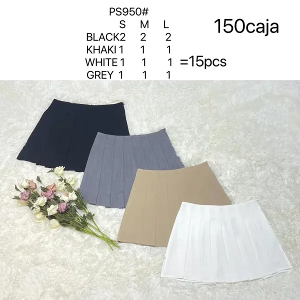 Falda plisada-PS950