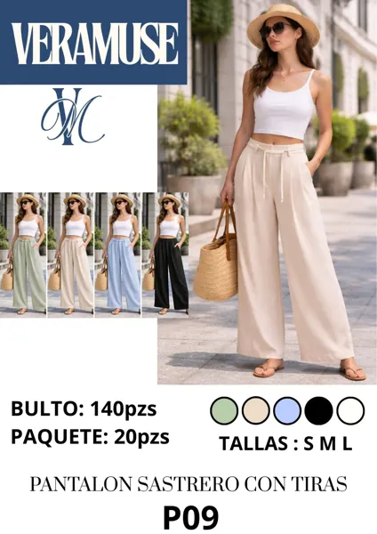 Pantalón sastrero con tiras-PANT09