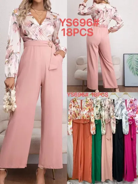 Mono elegante con estampado floral-YS696