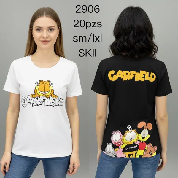 Playeras de Garfield con estampado-2906