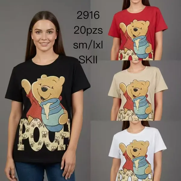 Playera de mujer de Winnie the Pooh-2916