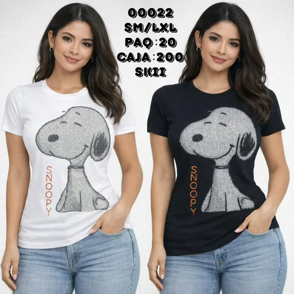 Playera Snoopy Manga corta-00022