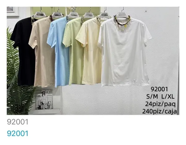 Playeras Básicas de Manga Corta-92001