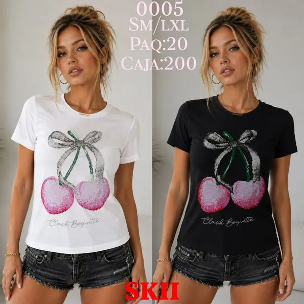 Playera de Cerezas con Lentejuelas-0005