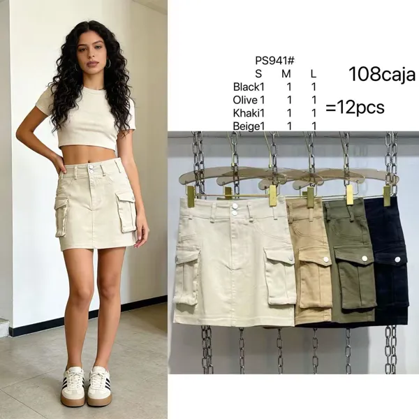 Minifalda cargo-PS941