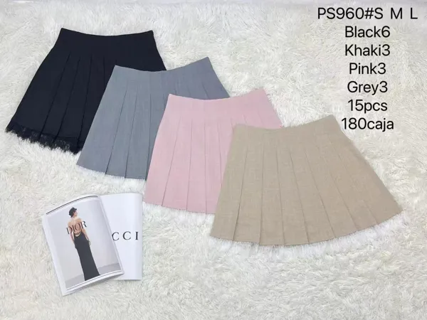 Minifalda plisada-PS960