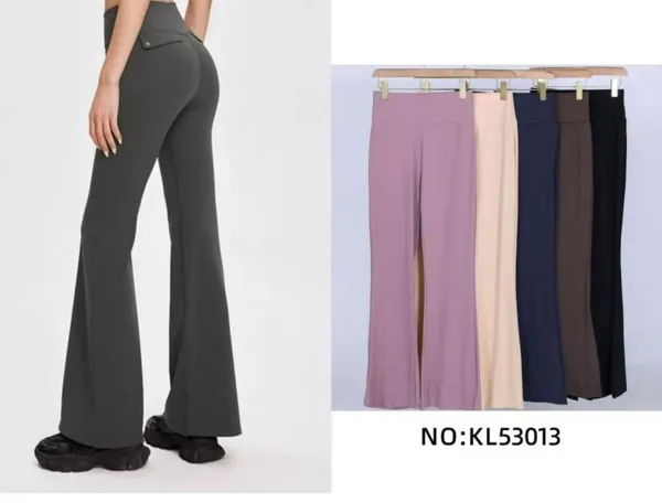Pantalones deportivos acampanados-KL53013