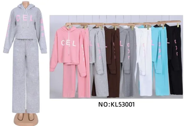 Conjunto de Sudadera con Capucha y Pantalón Deportivo-KL53001